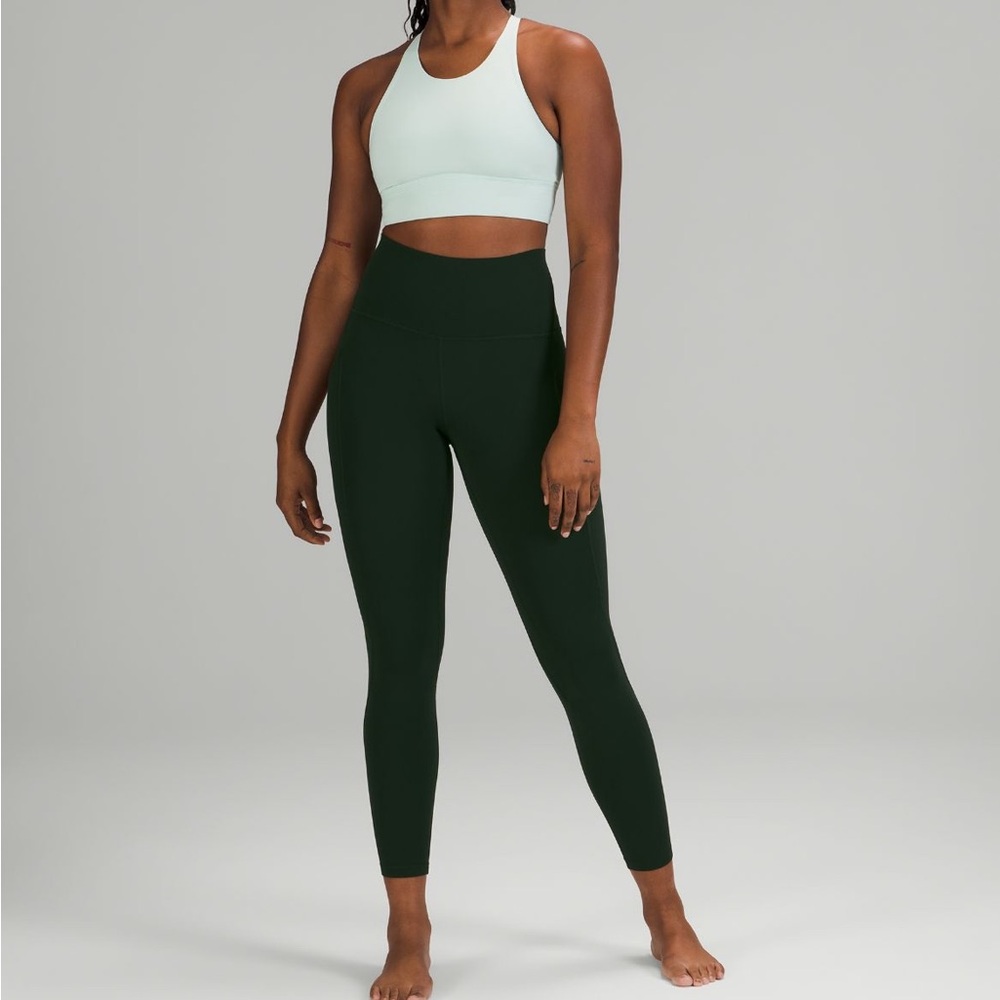 Lululemon, NEW with Tags Wundertrain  pant 28” -legacy green colorway